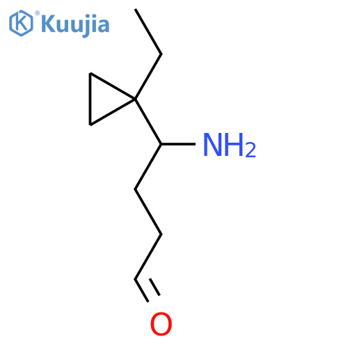 4-amino-4-(1-ethylcyclopropyl)butanal structure