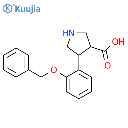 4-2-(benzyloxy)phenylpyrrolidine-3-carboxylic acid structure