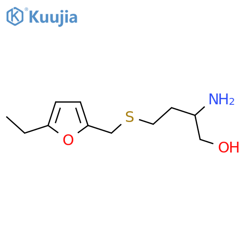 2-amino-4-{(5-ethylfuran-2-yl)methylsulfanyl}butan-1-ol structure