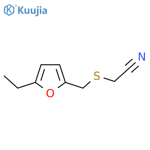 2-{(5-ethylfuran-2-yl)methylsulfanyl}acetonitrile structure