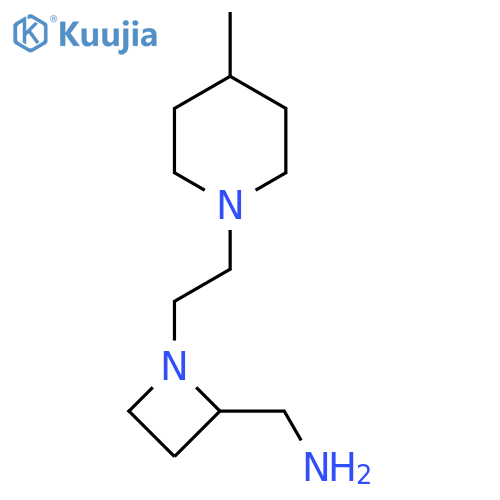 {1-2-(4-methylpiperidin-1-yl)ethylazetidin-2-yl}methanamine structure