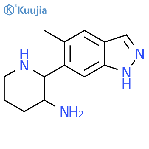 2-(5-methyl-1H-indazol-6-yl)piperidin-3-amine structure