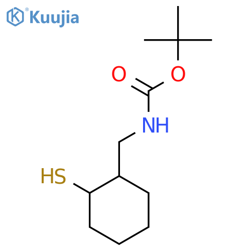 tert-butyl N-(2-sulfanylcyclohexyl)methylcarbamate structure