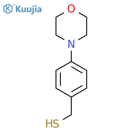 4-(morpholin-4-yl)phenylmethanethiol structure
