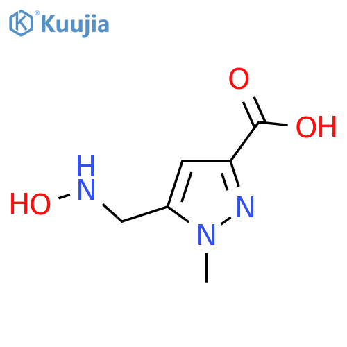 5-(hydroxyamino)methyl-1-methyl-1H-pyrazole-3-carboxylic acid structure