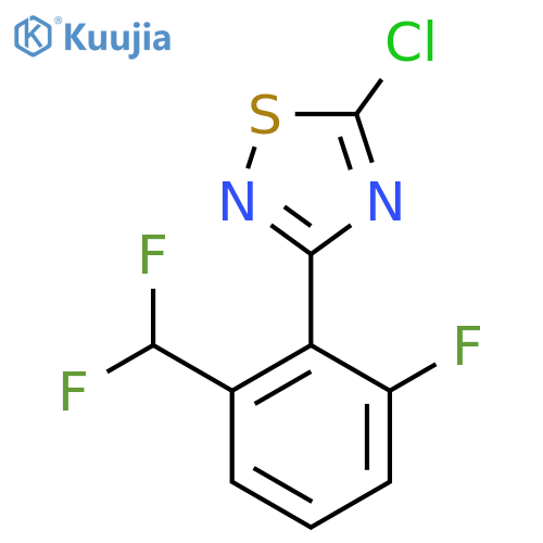 5-chloro-3-2-(difluoromethyl)-6-fluorophenyl-1,2,4-thiadiazole structure