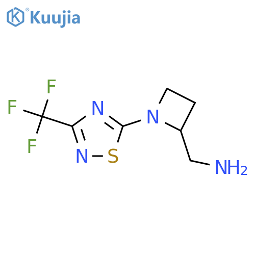 {1-3-(trifluoromethyl)-1,2,4-thiadiazol-5-ylazetidin-2-yl}methanamine structure