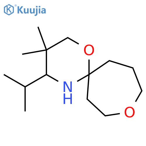 3,3-dimethyl-4-(propan-2-yl)-1,9-dioxa-5-azaspiro5.6dodecane structure