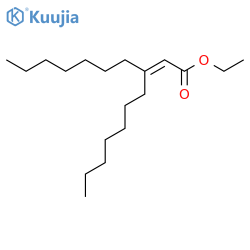 Ethyl 3-heptyldec-2-enoate structure
