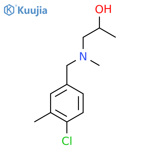 1-{(4-chloro-3-methylphenyl)methyl(methyl)amino}propan-2-ol structure