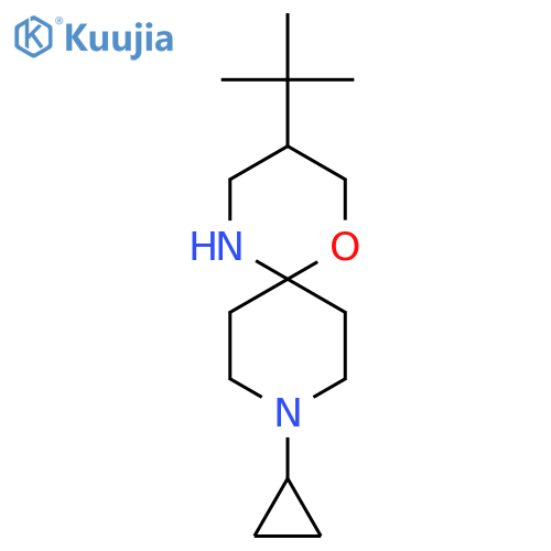 3-tert-butyl-9-cyclopropyl-1-oxa-5,9-diazaspiro5.5undecane structure