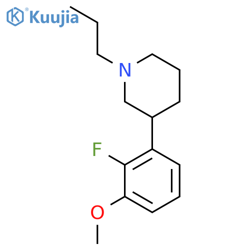 3-(2-fluoro-3-methoxyphenyl)-1-propylpiperidine structure