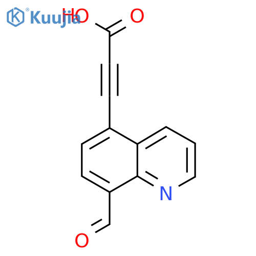 3-(8-formylquinolin-5-yl)prop-2-ynoic acid structure