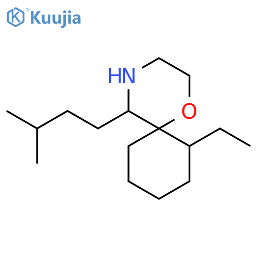 7-ethyl-5-(3-methylbutyl)-1-oxa-4-azaspiro5.5undecane structure