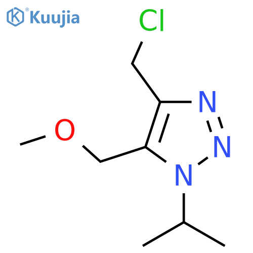 4-(chloromethyl)-5-(methoxymethyl)-1-(propan-2-yl)-1H-1,2,3-triazole structure