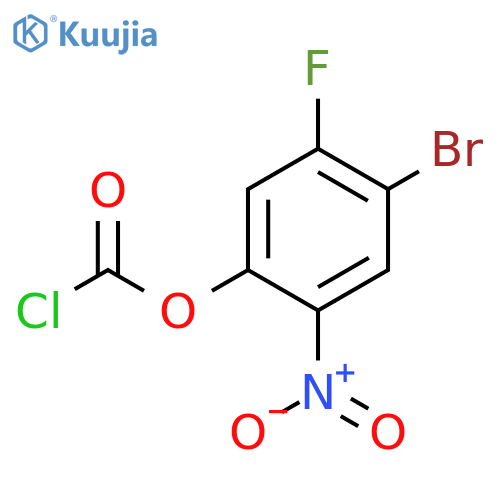 4-bromo-5-fluoro-2-nitrophenyl chloroformate structure