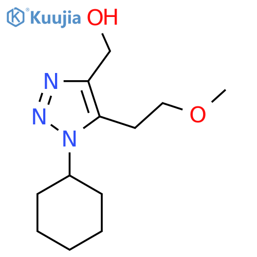 1-cyclohexyl-5-(2-methoxyethyl)-1H-1,2,3-triazol-4-ylmethanol structure