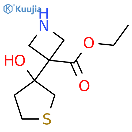 ethyl 3-(3-hydroxythiolan-3-yl)azetidine-3-carboxylate structure