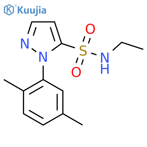 1-(2,5-dimethylphenyl)-N-ethyl-1H-pyrazole-5-sulfonamide structure