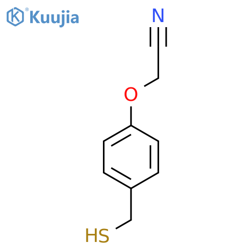 2-4-(sulfanylmethyl)phenoxyacetonitrile structure