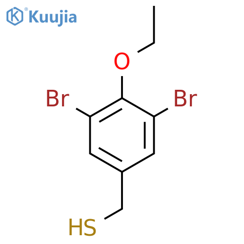 (3,5-dibromo-4-ethoxyphenyl)methanethiol structure