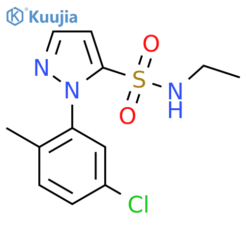 1-(5-chloro-2-methylphenyl)-N-ethyl-1H-pyrazole-5-sulfonamide structure