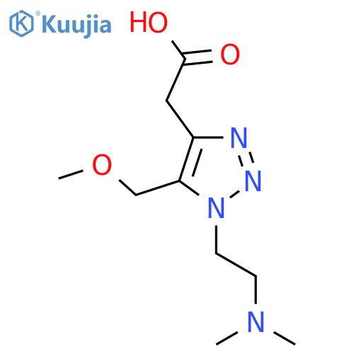 2-{1-2-(dimethylamino)ethyl-5-(methoxymethyl)-1H-1,2,3-triazol-4-yl}acetic acid structure