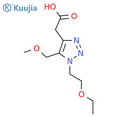 2-1-(2-ethoxyethyl)-5-(methoxymethyl)-1H-1,2,3-triazol-4-ylacetic acid structure