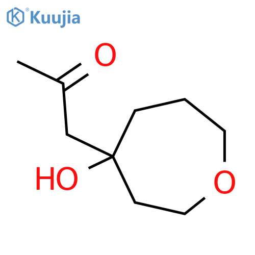 1-(4-hydroxyoxepan-4-yl)propan-2-one structure