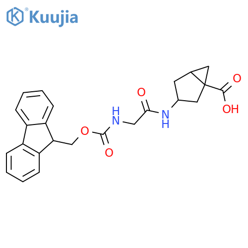 3-2-({(9H-fluoren-9-yl)methoxycarbonyl}amino)acetamidobicyclo3.1.0hexane-1-carboxylic acid structure