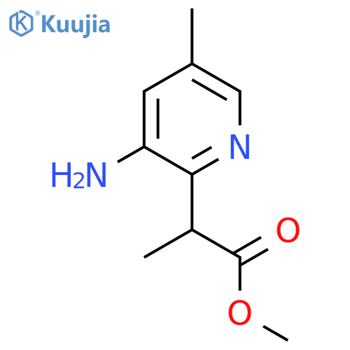 methyl 2-(3-amino-5-methylpyridin-2-yl)propanoate structure
