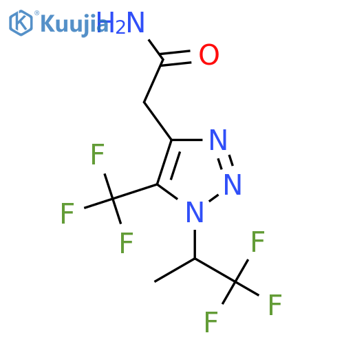 2-5-(trifluoromethyl)-1-(1,1,1-trifluoropropan-2-yl)-1H-1,2,3-triazol-4-ylacetamide structure