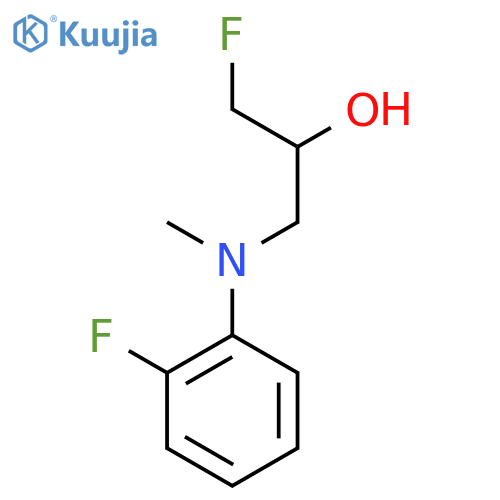 1-fluoro-3-(2-fluorophenyl)(methyl)aminopropan-2-ol structure