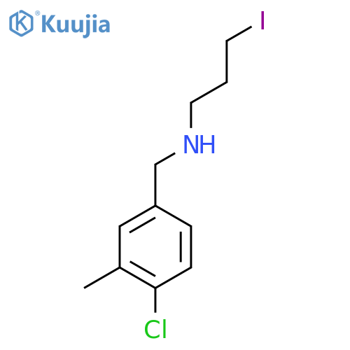 (4-chloro-3-methylphenyl)methyl(3-iodopropyl)amine structure