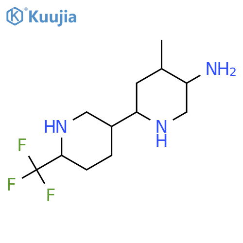 4-methyl-6-6-(trifluoromethyl)piperidin-3-ylpiperidin-3-amine structure