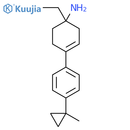 1-ethyl-4-4-(1-methylcyclopropyl)phenylcyclohex-3-en-1-amine structure