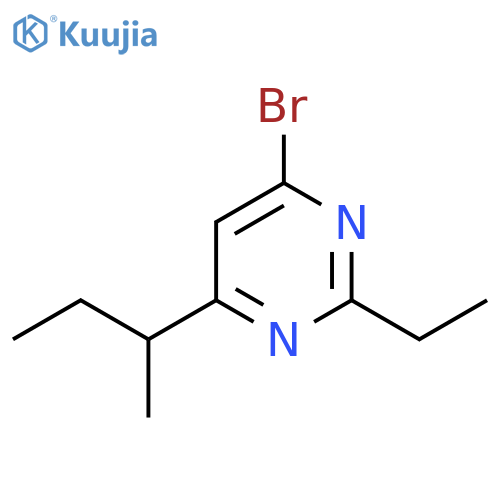 4-bromo-6-(butan-2-yl)-2-ethylpyrimidine structure