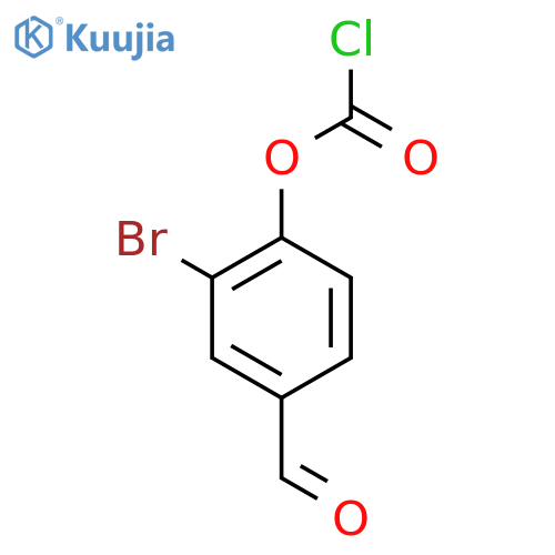 2-bromo-4-formylphenyl chloroformate structure
