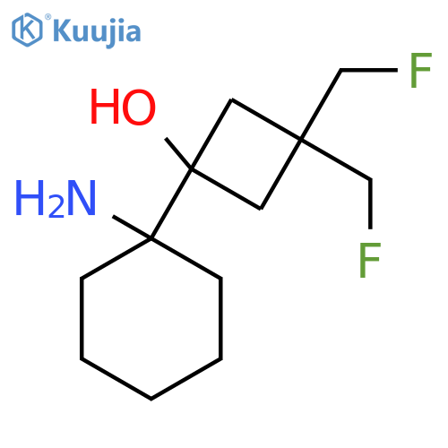 1-(1-aminocyclohexyl)-3,3-bis(fluoromethyl)cyclobutan-1-ol structure