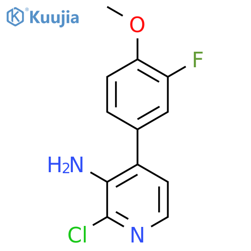 2-chloro-4-(3-fluoro-4-methoxyphenyl)pyridin-3-amine structure