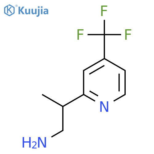 2-4-(trifluoromethyl)pyridin-2-ylpropan-1-amine structure