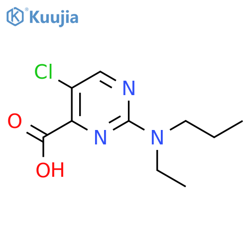 5-chloro-2-ethyl(propyl)aminopyrimidine-4-carboxylic acid structure