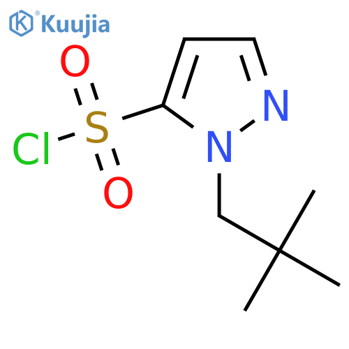 1-(2,2-dimethylpropyl)-1H-pyrazole-5-sulfonyl chloride structure