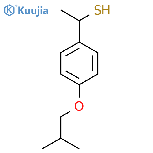 1-4-(2-methylpropoxy)phenylethane-1-thiol structure