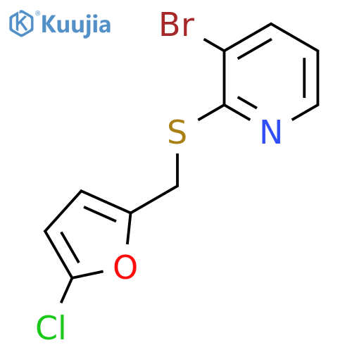 3-bromo-2-{(5-chlorofuran-2-yl)methylsulfanyl}pyridine structure