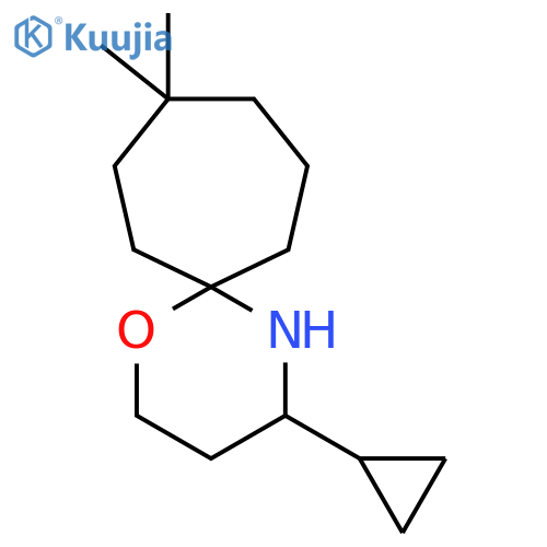 4-Cyclopropyl-9,9-dimethyl-1-oxa-5-azaspiro[5.6]dodecane structure