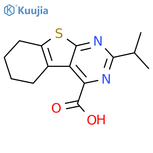 5-(propan-2-yl)-8-thia-4,6-diazatricyclo7.4.0.0,2,7trideca-1(9),2,4,6-tetraene-3-carboxylic acid structure