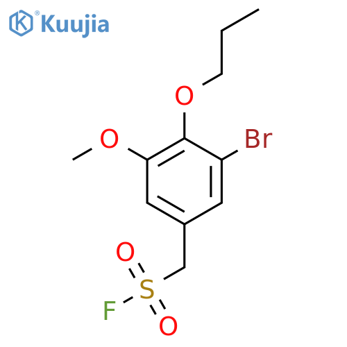 (3-bromo-5-methoxy-4-propoxyphenyl)methanesulfonyl fluoride structure
