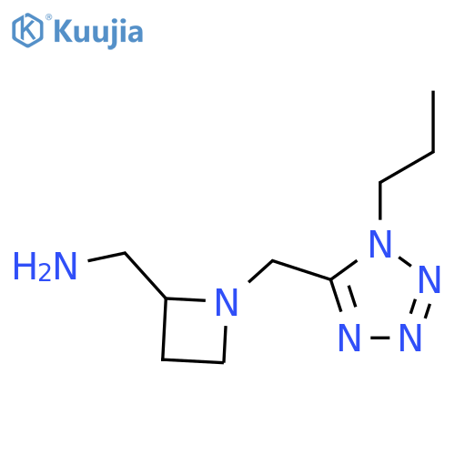 {1-(1-propyl-1H-1,2,3,4-tetrazol-5-yl)methylazetidin-2-yl}methanamine structure