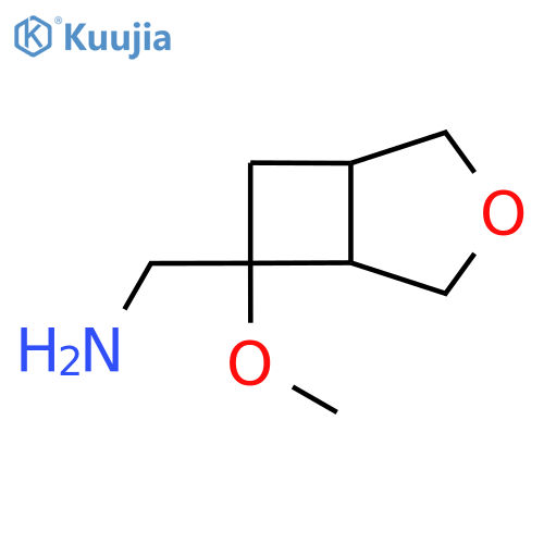 {6-methoxy-3-oxabicyclo3.2.0heptan-6-yl}methanamine structure
